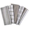imageDII Assorted Woven Kitchen Dishtowel Set 18x28 Black 5 PieceBrown
