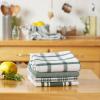 imageDII Assorted Woven Kitchen Dishtowel Set 18x28 Black 5 PieceDark Green