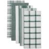 imageDII Assorted Woven Kitchen Dishtowel Set 18x28 Black 5 PieceDark Green