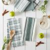 imageDII Assorted Woven Kitchen Dishtowel Set 18x28 Black 5 PieceDark Green