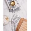 imageDII Assorted Woven Kitchen Dishtowel Set 18x28 Black 5 PieceGray
