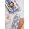 imageDII Assorted Woven Kitchen Dishtowel Set 18x28 Black 5 PieceStone Blue