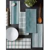 imageDII Assorted Woven Kitchen Dishtowel Set 18x28 Black 5 PieceTeal