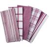 imageDII Assorted Woven Kitchen Dishtowel Set 18x28 Black 5 PieceWine