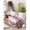 imageDII Assorted Woven Kitchen Dishtowel Set 18x28 Black 5 PieceWine