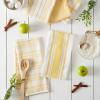 imageDII Assorted Woven Kitchen Dishtowel Set 18x28 Black 5 PieceYellow