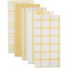 imageDII Assorted Woven Kitchen Dishtowel Set 18x28 Black 5 PieceYellow