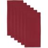 imageDII Basic Solid Dishtowel Collection Cotton Flat Woven Small Set 18x28 White 6 PieceBarn Red