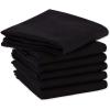 imageDII Basic Solid Dishtowel Collection Cotton Flat Woven Small Set 18x28 White 6 PieceBlack