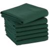 imageDII Basic Solid Dishtowel Collection Cotton Flat Woven Small Set 18x28 White 6 PieceDark Green