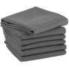imageDII Basic Solid Dishtowel Collection Cotton Flat Woven Small Set 18x28 White 6 PieceGray