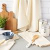 imageDII Basic Solid Dishtowel Collection Cotton Flat Woven Small Set 18x28 White 6 PieceNatural