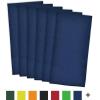 imageDII Basic Solid Dishtowel Collection Cotton Flat Woven Small Set 18x28 White 6 PieceNautical Blue