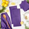 imageDII Basic Solid Dishtowel Collection Cotton Flat Woven Small Set 18x28 White 6 PieceNeon Purple