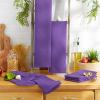 imageDII Basic Solid Dishtowel Collection Cotton Flat Woven Small Set 18x28 White 6 PieceNeon Purple