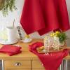 imageDII Basic Solid Dishtowel Collection Cotton Flat Woven Small Set 18x28 White 6 PieceTango Red