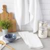imageDII Basic Solid Dishtowel Collection Cotton Flat Woven Small Set 18x28 White 6 PieceWhite