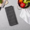 imageDII Basic Terry Collection Cotton Chef Dishcloth 12x12 Eggplant 6 PieceMineral Gray