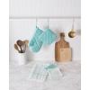 imageDII Basic Terry Collection Dish Towel Set 16x26quot Gray 4 Piece CAMZ33957Aqua