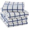 imageDII Basic Terry Collection Dish Towel Set 16x26quot Gray 4 Piece CAMZ33957Blue