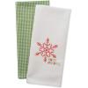 imageDII Christmas Tea Towels Decorative Kitchen Dish Towel Set 18x28 Pop Fizz Clink 2 PieceHappy Holidays