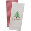 imageDII Christmas Tea Towels Decorative Kitchen Dish Towel Set 18x28 Pop Fizz Clink 2 PieceHoliday Tree