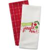 imageDII Christmas Tea Towels Decorative Kitchen Dish Towel Set 18x28 Pop Fizz Clink 2 PieceJingle on