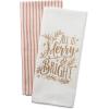 imageDII Christmas Tea Towels Decorative Kitchen Dish Towel Set 18x28 Pop Fizz Clink 2 PieceMerry  Bright
