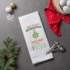 imageDII Christmas Tea Towels Decorative Kitchen Dish Towel Set 18x28 Pop Fizz Clink 2 PieceUnder the Mistletoe