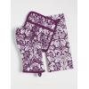 imageDII Cotton Dish Towel Set Damask Print 18x28 Gray 2 CountEggplant