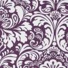 imageDII Cotton Dish Towel Set Damask Print 18x28 Gray 2 CountEggplant