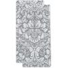 imageDII Cotton Dish Towel Set Damask Print 18x28 Gray 2 CountGray