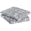 imageDII Cotton Dish Towel Set Damask Print 18x28 Gray 2 CountGray