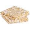 imageDII Cotton Dish Towel Set Damask Print 18x28 Gray 2 CountMustard