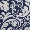 imageDII Cotton Dish Towel Set Damask Print 18x28 Gray 2 CountNautical Blue