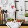 imageDII Everyday Collection Dishtowel Set 18x28 Love You 3 PieceLove You