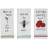 imageDII Everyday Collection Dishtowel Set 18x28 Love You 3 PieceLove You