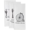 imageDII Everyday Collection Dishtowel Set 18x28 Love You 3 PieceVintage Print