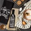 imageDII Everyday Collection Dishtowel Set 18x28 Love You 3 PieceWine  Sunshine