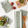 imageDII Everyday Collection Foodie Kitchen Set Dishtowel ampamp Dishcloth Nautical Blue 5 PieceArtichoke Green