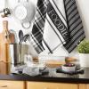 imageDII Everyday Collection Foodie Kitchen Set Dishtowel ampamp Dishcloth Nautical Blue 5 PieceBlack
