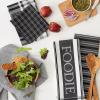 imageDII Everyday Collection Foodie Kitchen Set Dishtowel ampamp Dishcloth Nautical Blue 5 PieceBlack