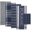 imageDII Everyday Collection Foodie Kitchen Set Dishtowel ampamp Dishcloth Nautical Blue 5 PieceFrench Blue