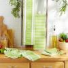 imageDII Everyday Collection Foodie Kitchen Set Dishtowel ampamp Dishcloth Nautical Blue 5 PieceLime