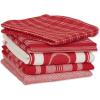 imageDII Everyday Collection Foodie Kitchen Set Dishtowel ampamp Dishcloth Nautical Blue 5 PieceRed