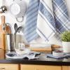 imageDII Everyday Collection Foodie Kitchen Set Dishtowel ampamp Dishcloth Nautical Blue 5 PieceStonewash Blue