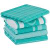 imageDII Everyday Collection Foodie Kitchen Set Dishtowel ampamp Dishcloth Nautical Blue 5 PieceTeal