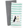 imageDII Everyday Pets Kitchen Collection Absorbent Dishtowel Set 18x28 Dog Print 3 CountCat Greeting