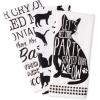 imageDII Everyday Pets Kitchen Collection Absorbent Dishtowel Set 18x28 Dog Print 3 CountCat Print