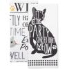 imageDII Everyday Pets Kitchen Collection Absorbent Dishtowel Set 18x28 Dog Print 3 CountCat Prints